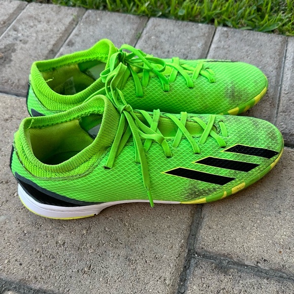Adidas Soccer Cleats X SpeedPortal.3 Junior Turf Shoes Green Size 6 - Picture 3 of 9